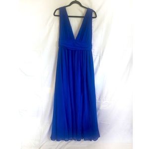 Royal Blue Bridesmaid Maxi Dress, Never Worn!